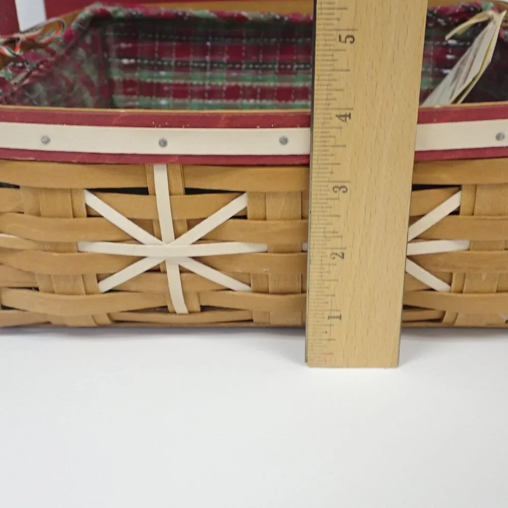 2009 Christmas Collection Longaberger Snowflake Cookie basket